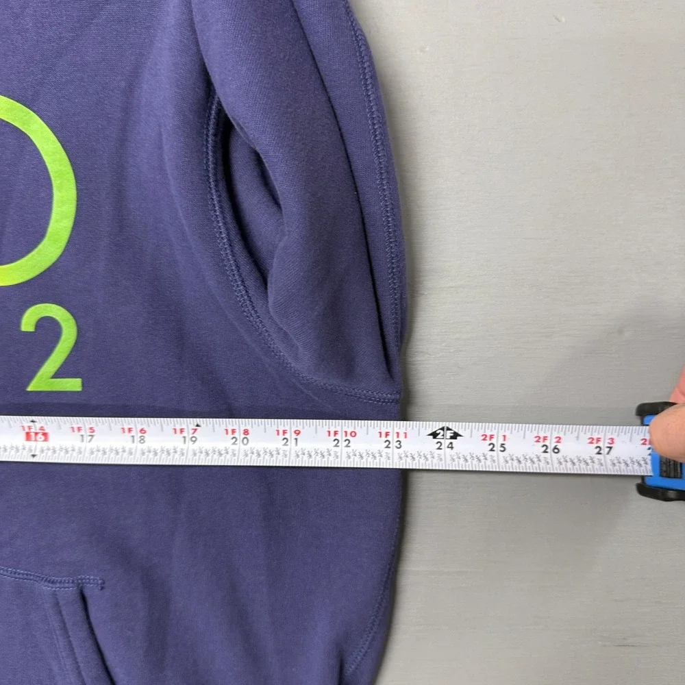 Polo Ralph Lauren Sweatshiet Hoodie Navy Blue Polo 1992‎ Rainbow Graphic Large